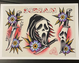 135 Suspenseful Scream Tattoos For Every Horror Movie Fan