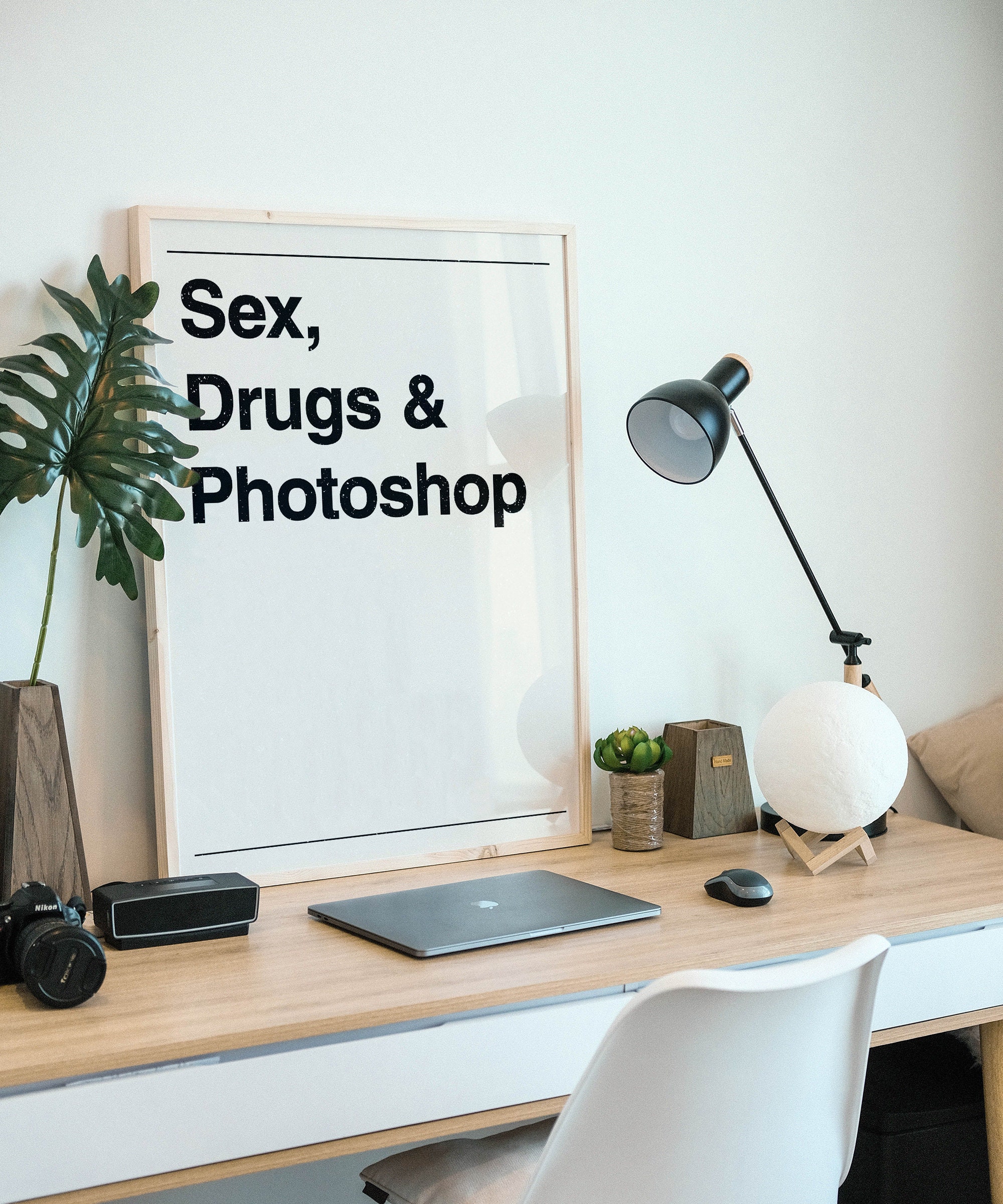 Sex Drugs and Photoshop Wall Art // PRINTABLE Digital Download