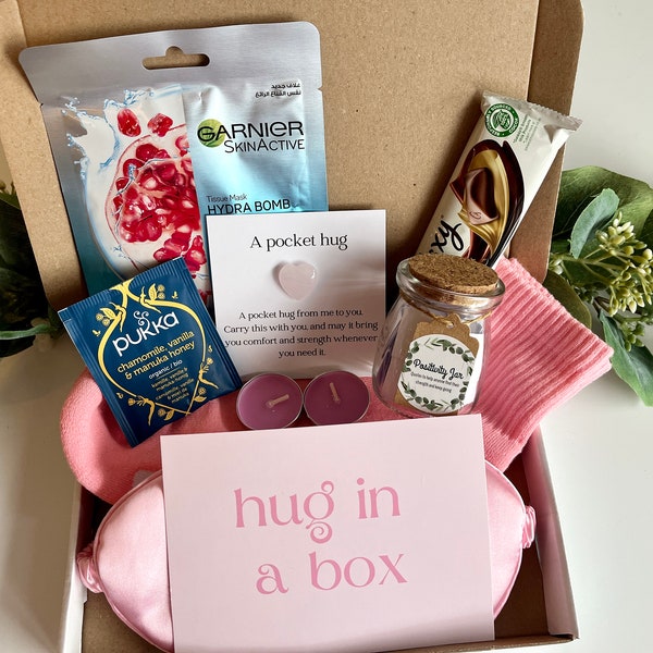 Hug in a box | Self care box | Pick me up | Letterbox gift | Get well soon | Pamper box | Care package for her | Anxiety Mental health gift