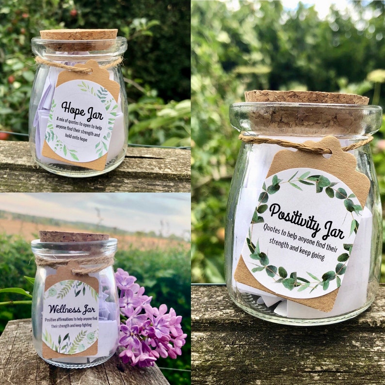 Positivity Jar Wellness Jar and Hope Jar Bundle for Mental Etsy