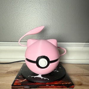 Mew Inspired Poke ball - Custom 3D Print Collectible
