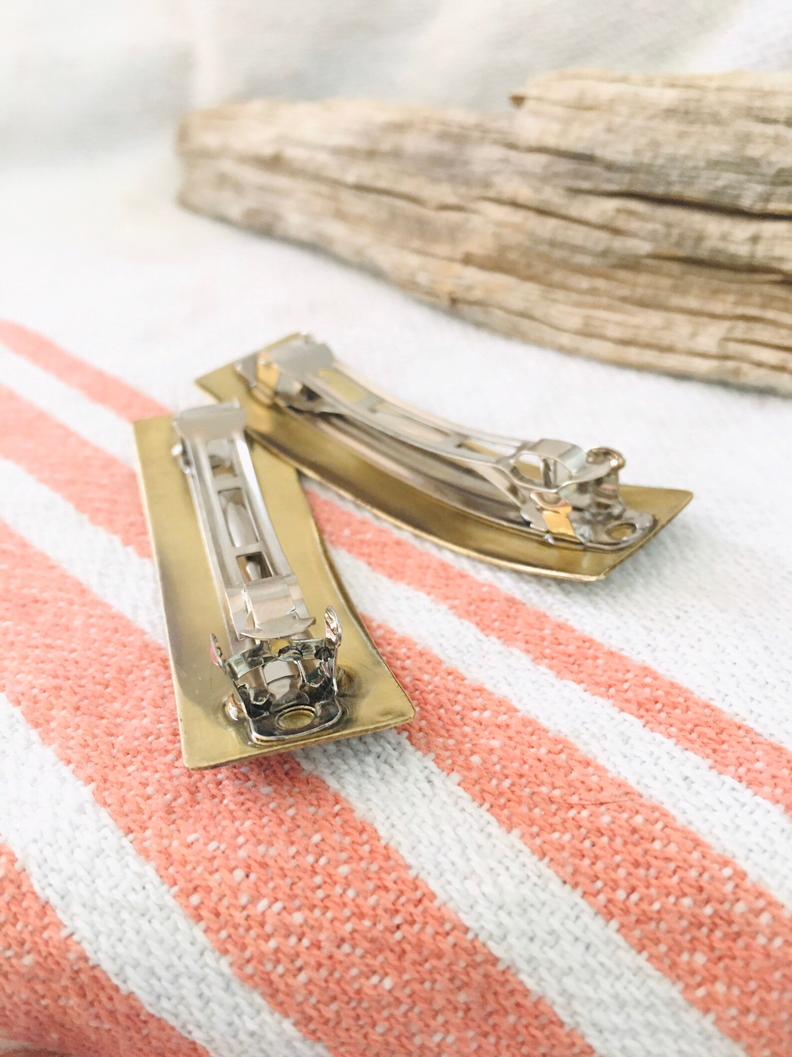 Gold set of barrettes gold hair accessories set of hair Etsy