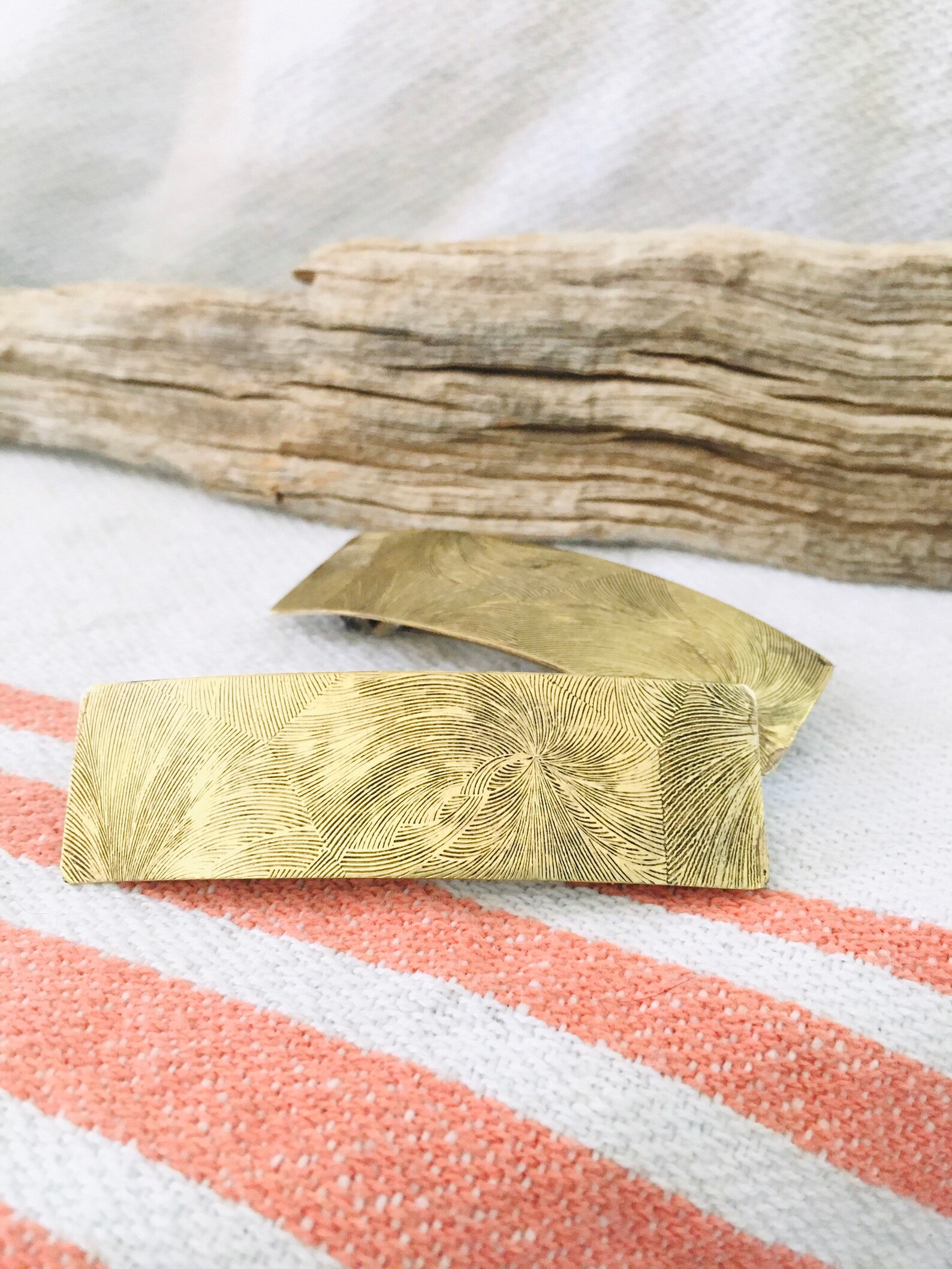 Gold set of barrettes gold hair accessories set of hair Etsy