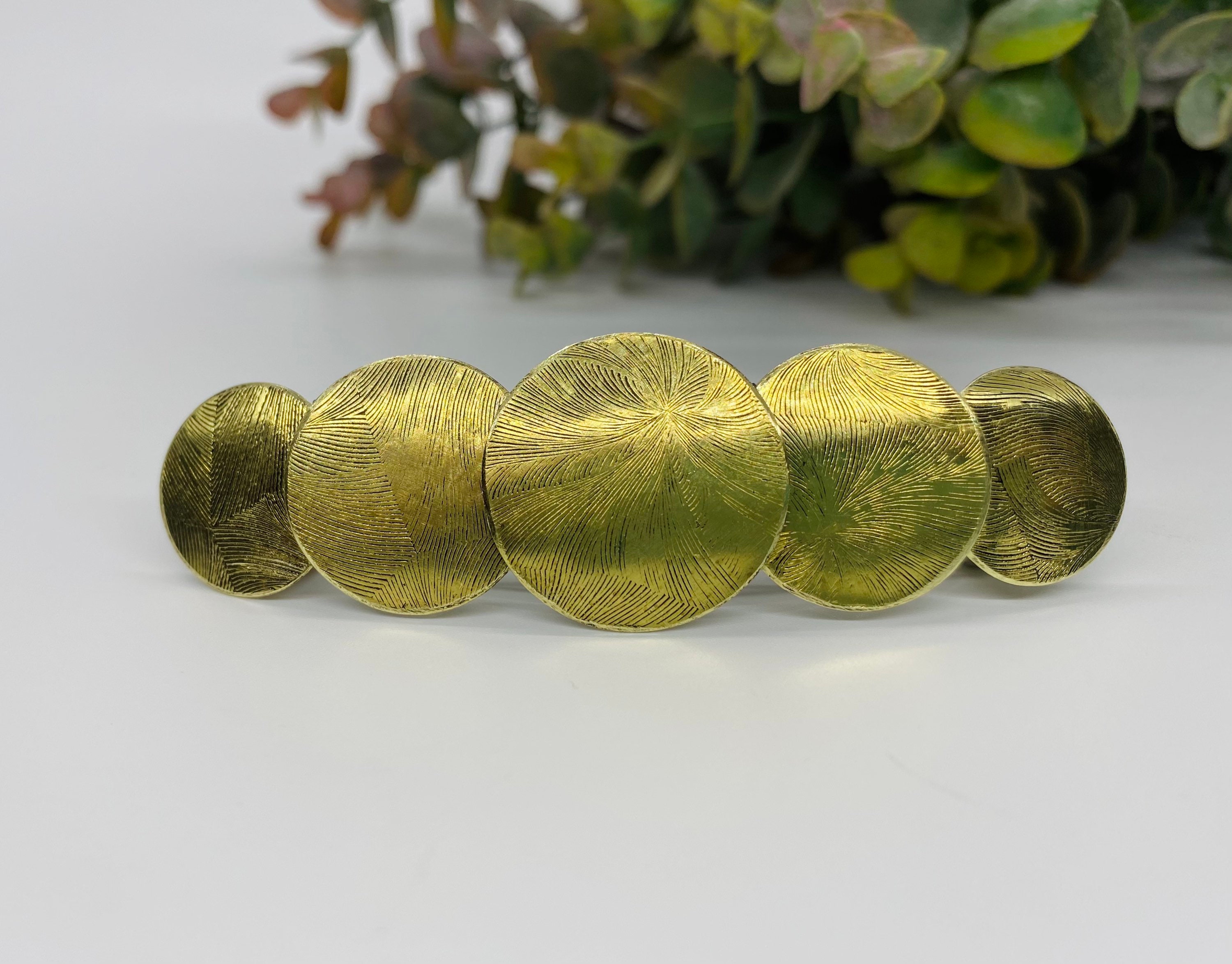Gold Hair Clip Gold Hair Piece Hair Clips for Women Unique | Etsy
