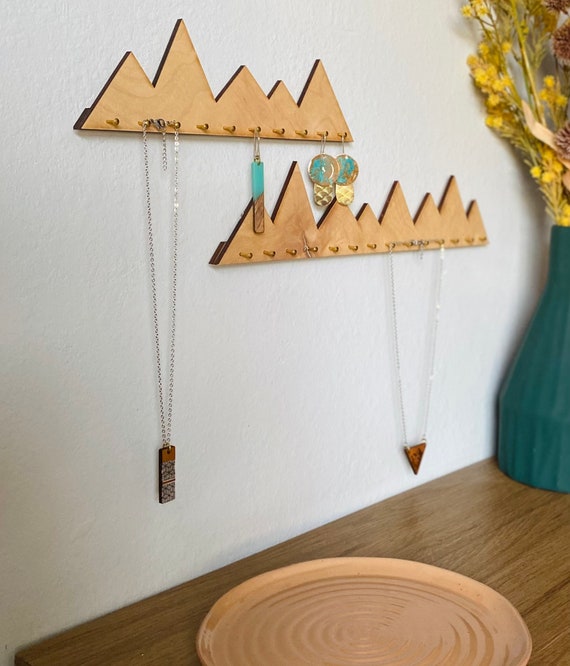 Gorgeous DIY Necklace Holder from Wood Scraps - Houseful of Handmade
