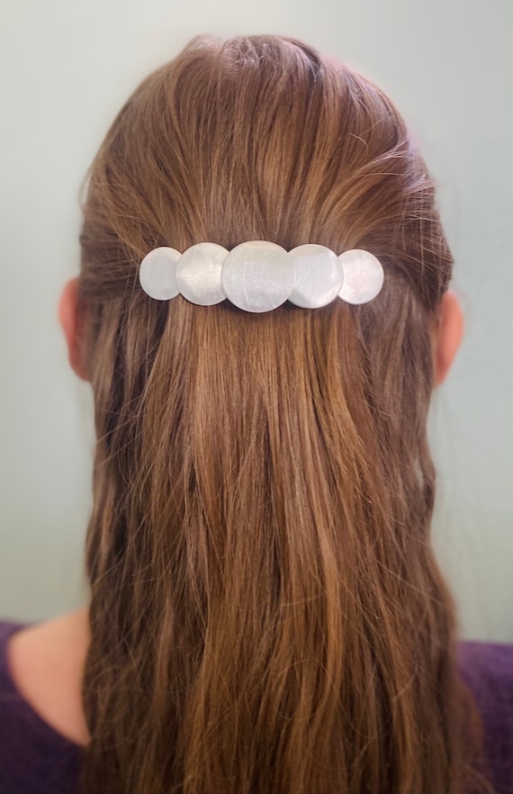 Buy Silver Hair Clip Unique Hair Clip Silver Hair Accessories Online in  India - Etsy
