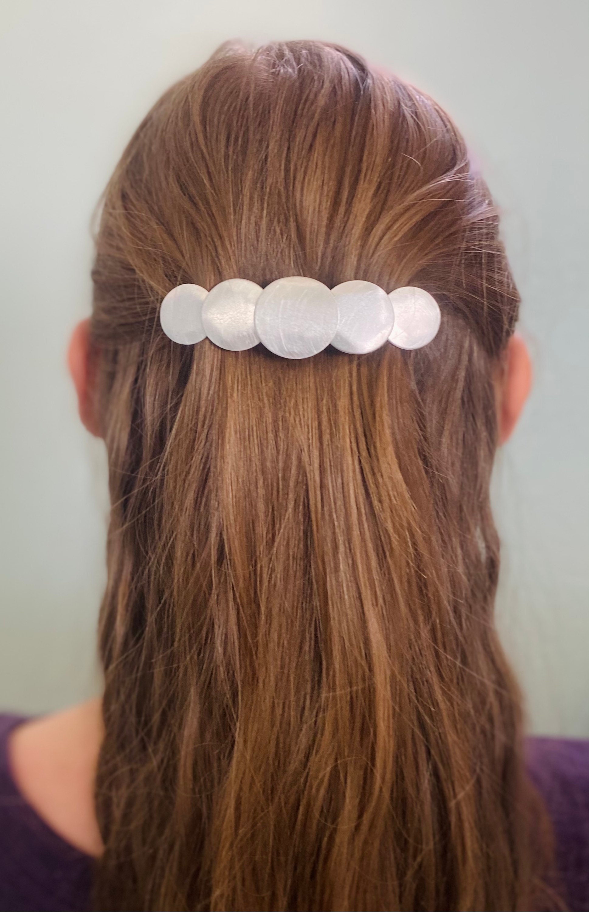 Two Piece Barrette Set- Barrettes For Girls, Girls Hair Accessories, Clear  Barrettes, Clear Hair Clips, Girls Hair Clips, Easy Hair clips