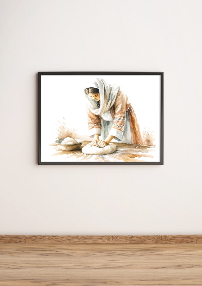 The Parable of the Yeast Leaven Canvas Wall Art Poster Holy Modern