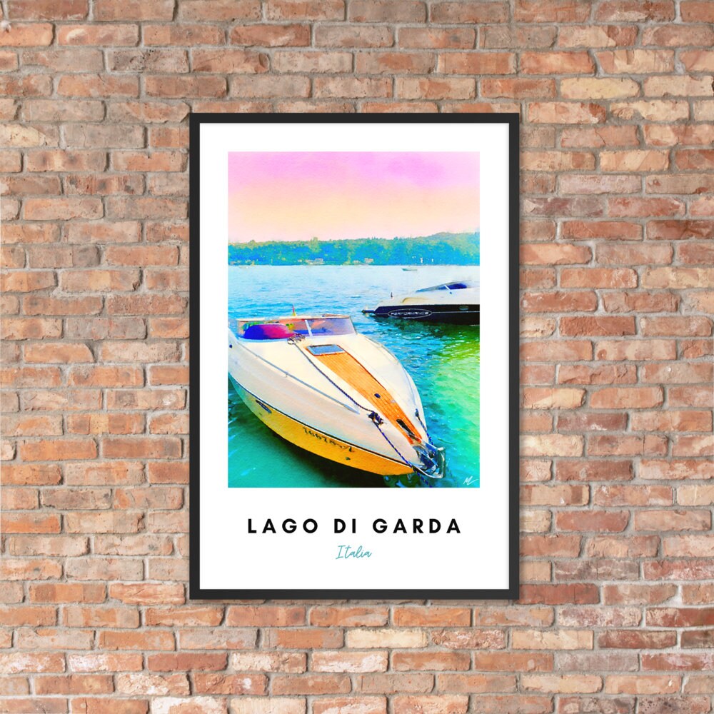 Lake Garda Wall Art Lake Garda Art Print Lake Garda Etsy