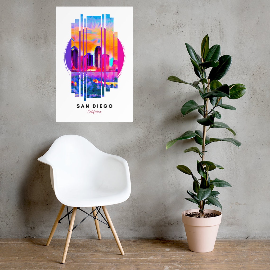 San Diego Poster San Diego Wall Art San Diego Art Print | Etsy