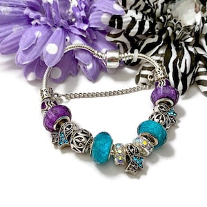 1 Pc Suicide Awareness Charm Bracelet - Suicide Loss and Prevention Support Mental Health Matters Keep Going Story Isn&#39;t Over Yet Hope