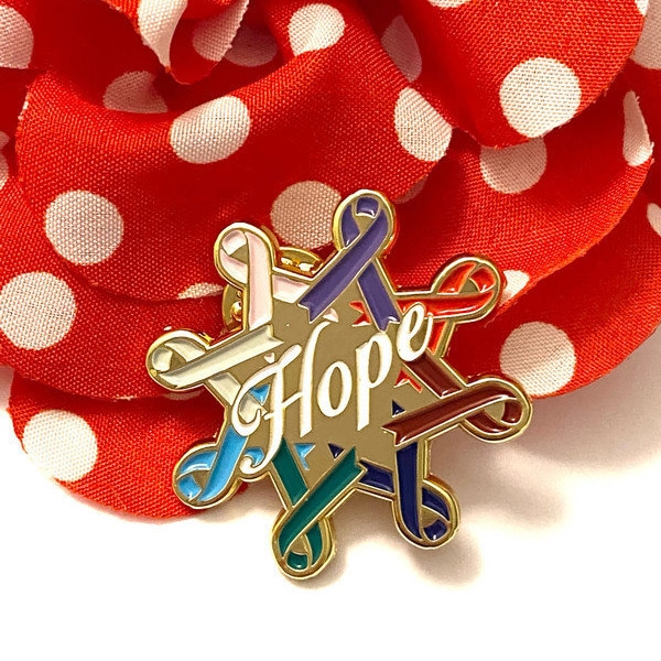 Hope Pin All Colors and Causes - Hope For Every Cause Cancer Disease Illness Awareness Support Pins