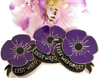 1 Pin de solapa morado "Para que no olvidemos" - Pines de regalo para la concientización sobre la demencia, el Alzheimer, el apoyo, la esperanza y la cura