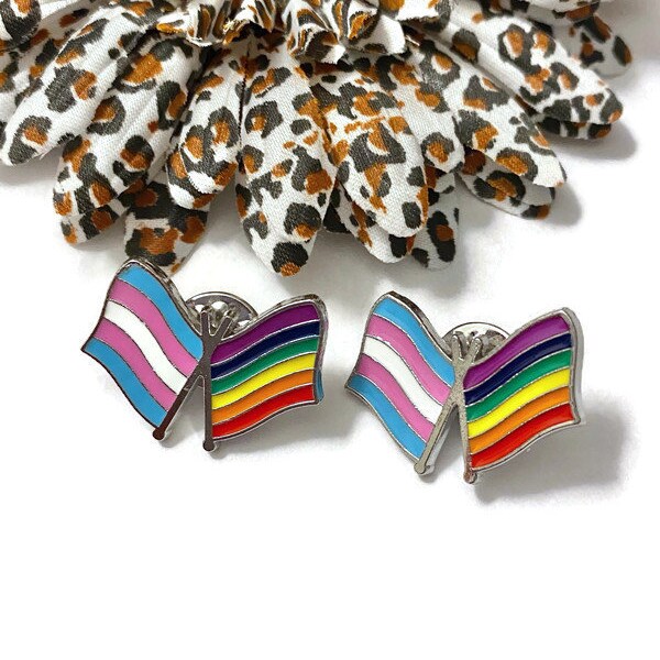 1 Pc LGBTQ Awareness Pride Transgender Support Pin- Awareness Pride LGBTQ Transgender Support Lapel Pin