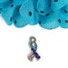 Crystal Rhinestone Thyroid Diseases Awareness Ribbon Charm - Hashimoto ...