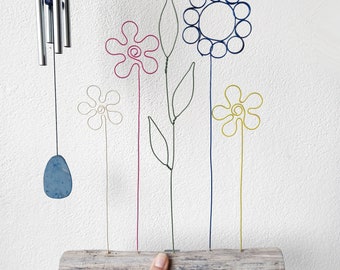 Unique Wire art object, Wall Sculpture for home decoration, Wire art flowers, Visual Art, Handmade with love, Enjoy the little things