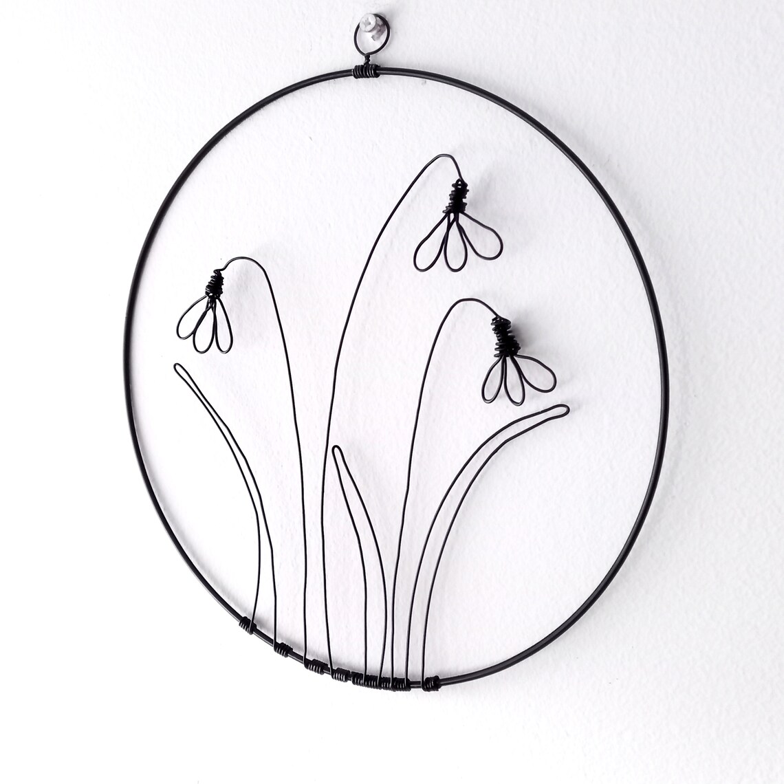 Wire Wall Decor snowdrops Decor Wire Floral Wall Etsy
