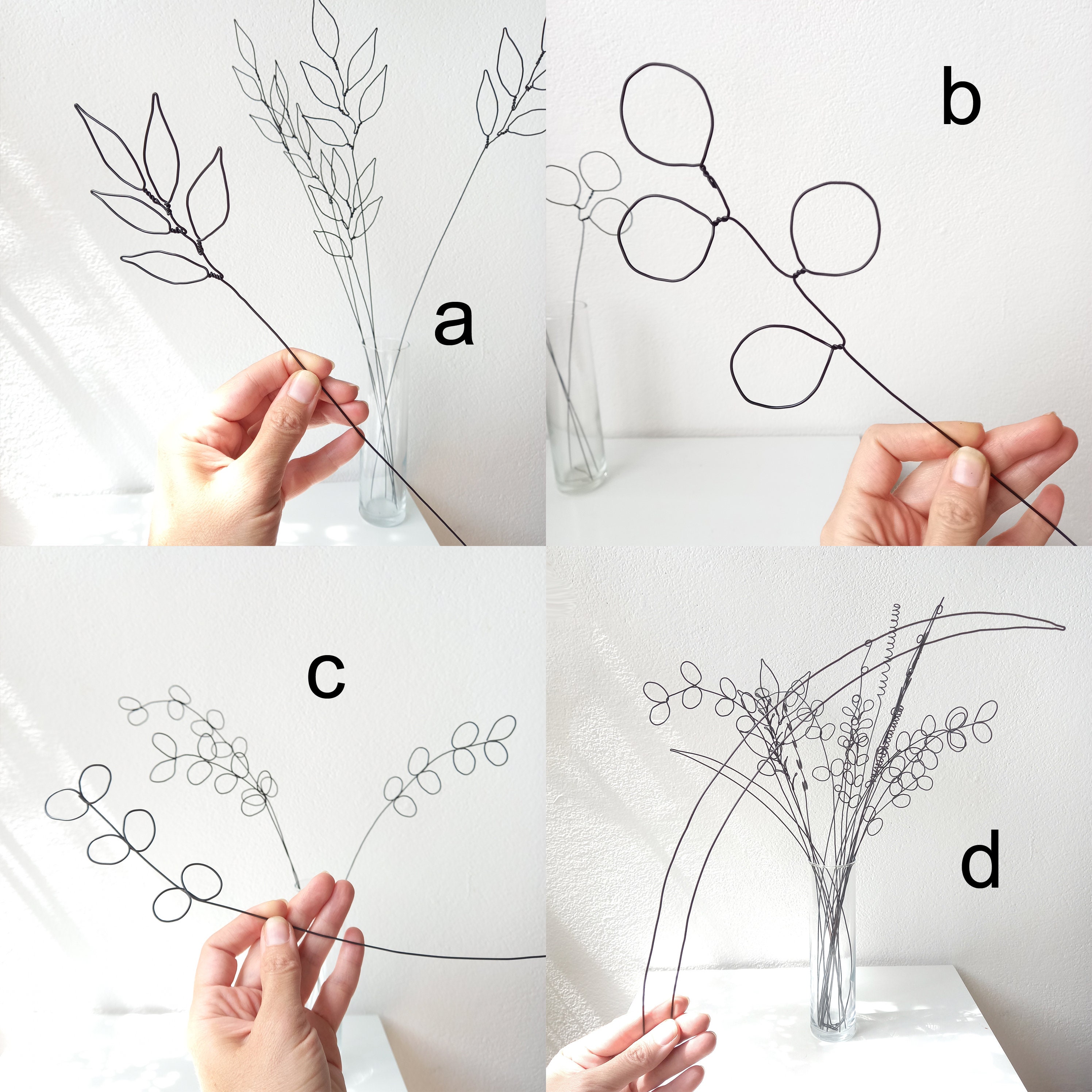 Lovely Wire Leaves Art Objects Wire Art Home Decor Authentic - Etsy UK