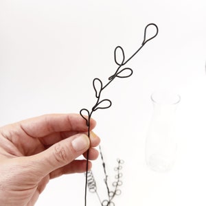 Decorative wire branch Art Objects Wire art Home decor Living room decoration Authentic gift Bouquet Visual Art Handmade with love image 4