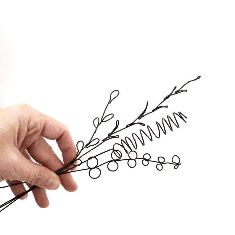 Decorative Wire Branch Art Objects Wire Art Home Decor Etsy