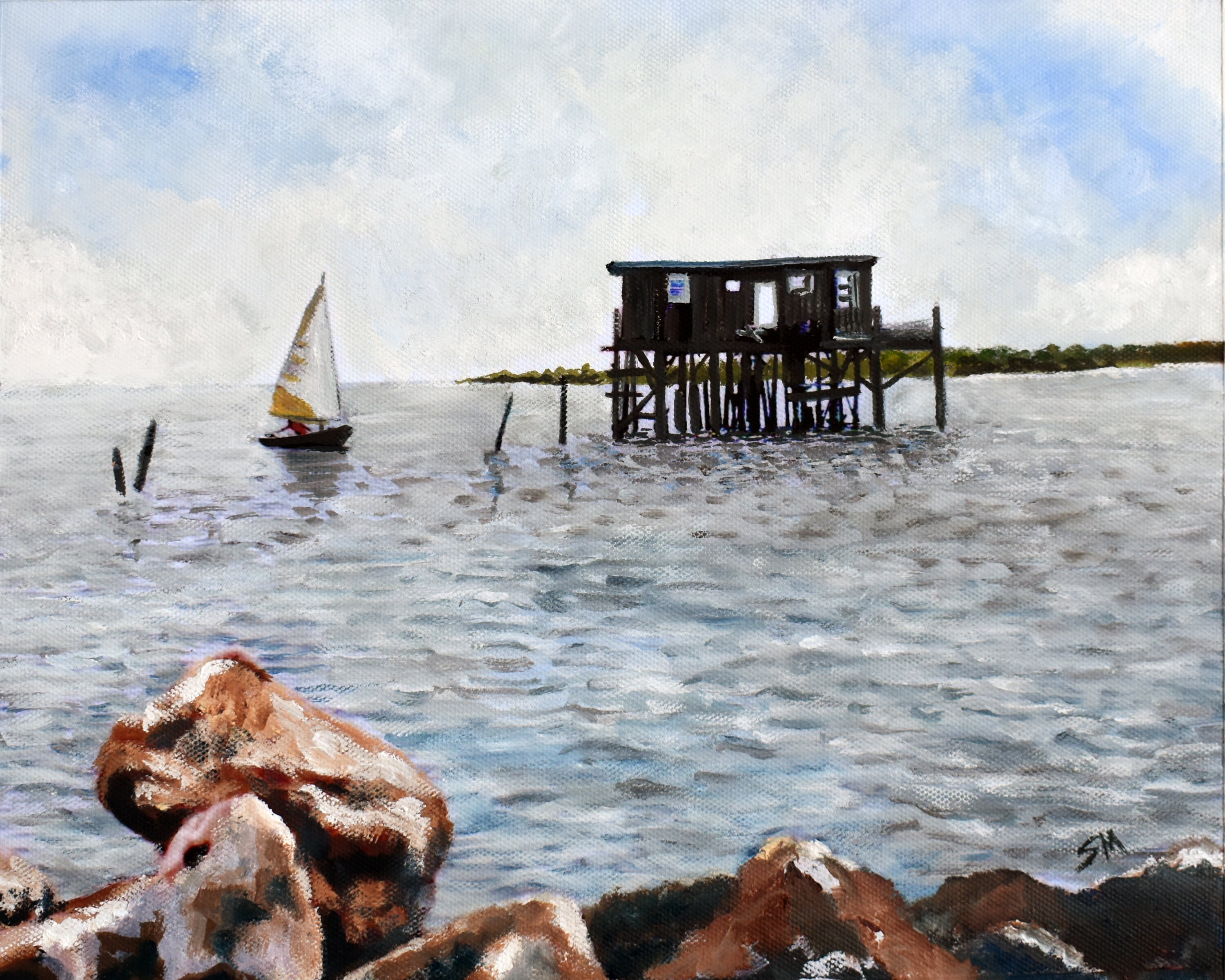 Honeymoon Cottage Cedar Key Florida Oil Painting Prints Etsy