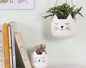 Cat 39 s Whiskers Hanging Planter Planters Cat Lovers Gift Ideas Cute Plant Lovers Secret Santa Ideas Animal Lover Gifts