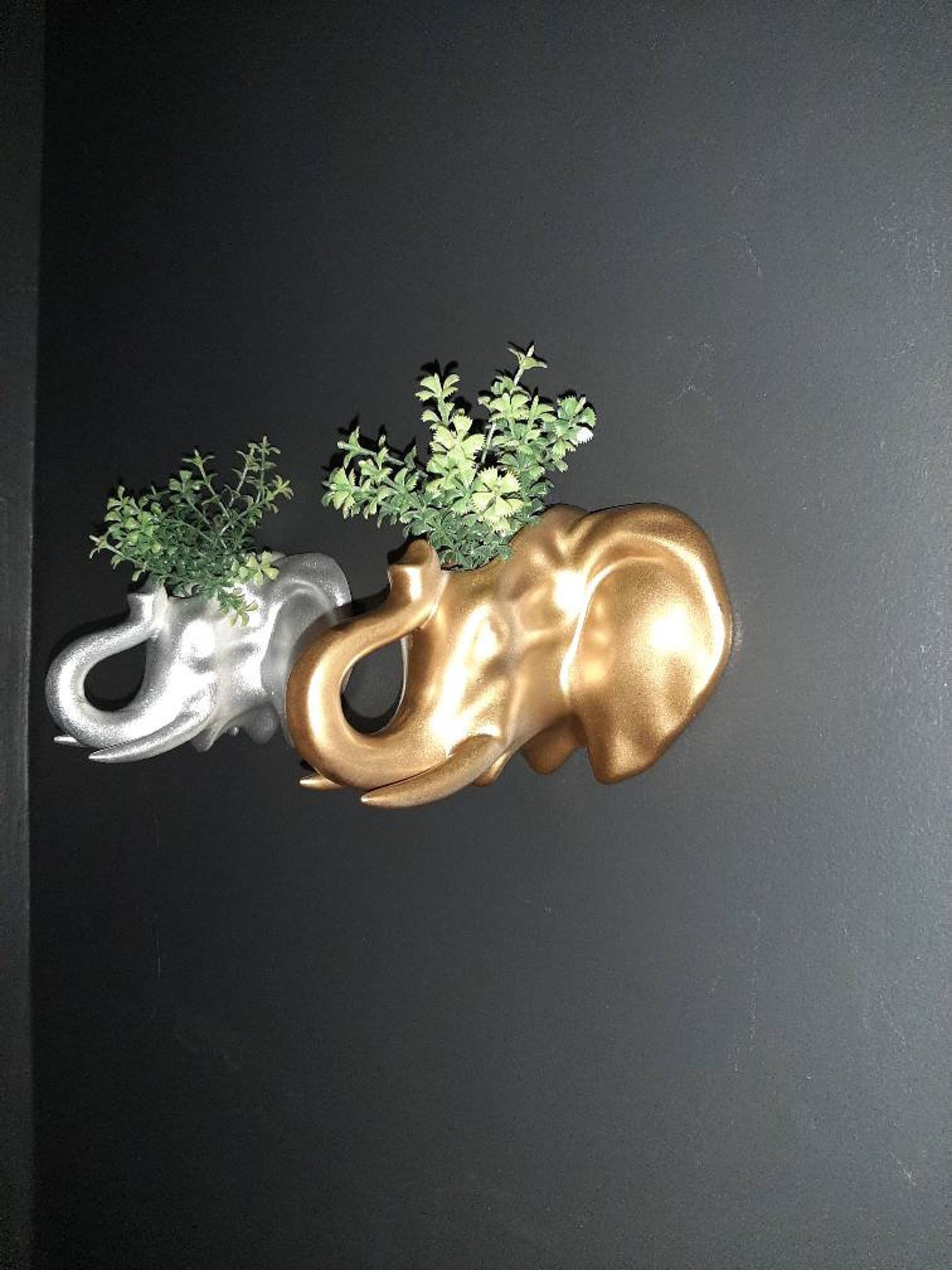 Elephant Wall Planter / Wall Planter / Elephant Gifts / Etsy