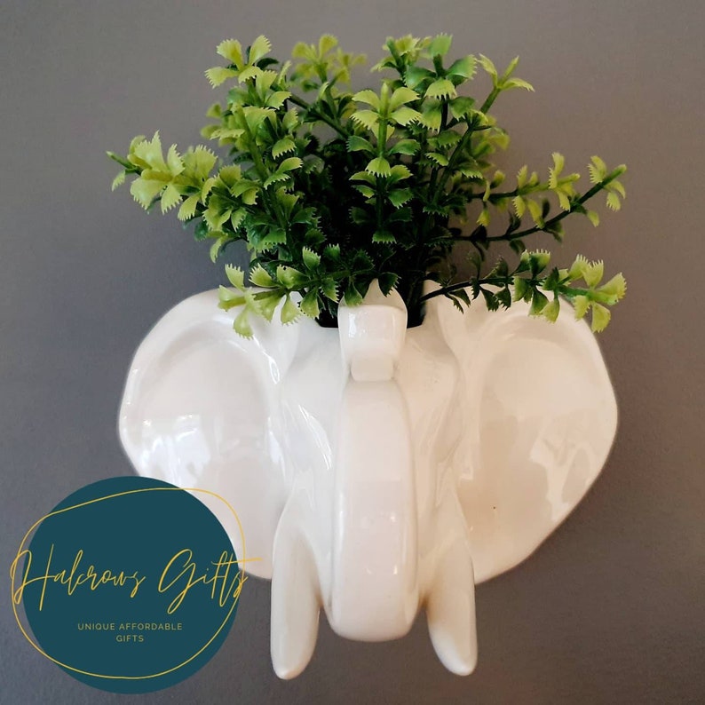 Elephant Wall Planter / Wall Planter / Elephant Gifts / Etsy