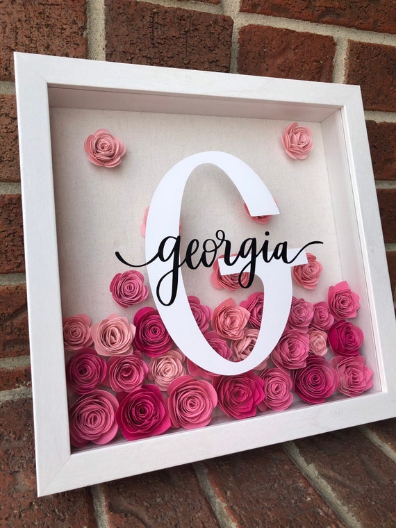 personalized baby shadow boxes