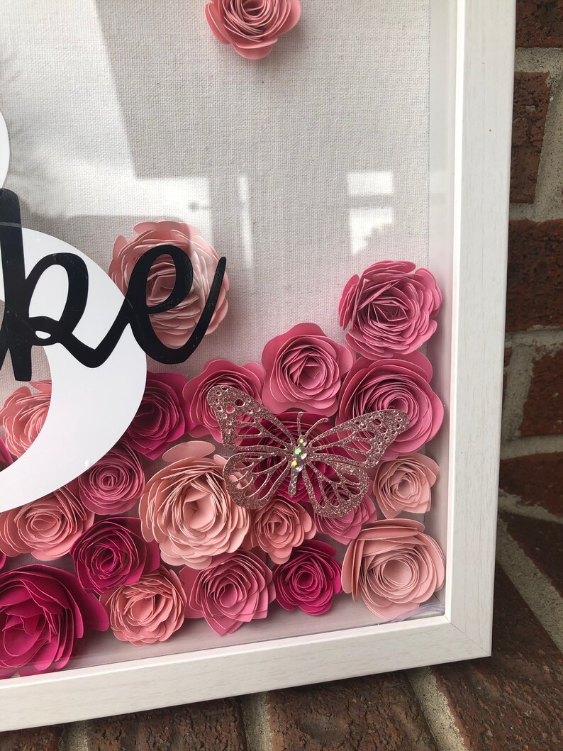 Personalized Shadow Box Baby Gift Birthday Gift Custom Etsy