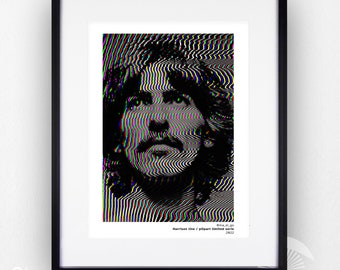 George Harrison music poster Rock and Roll pOpart Poster Signature limited series