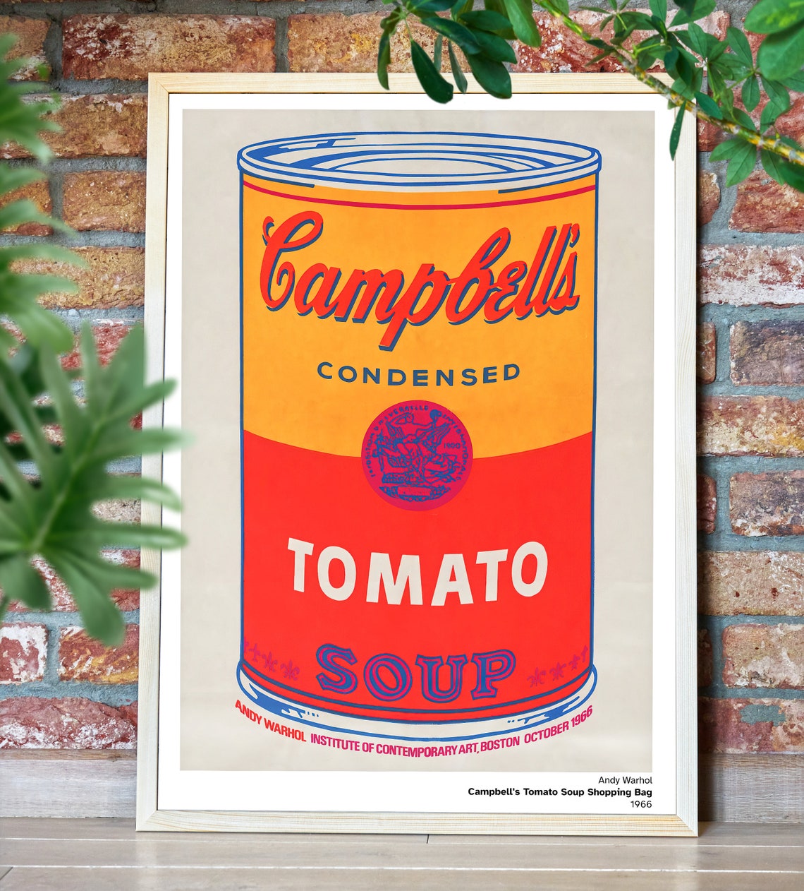Andy Warhol Campbell's Tomato Soup Shopping Bag 1966 Etsy