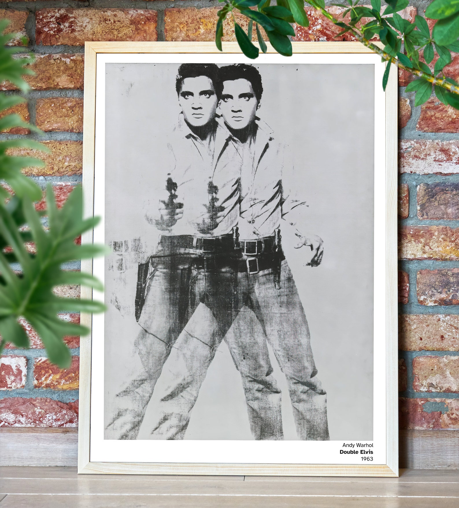Andy Warhol Double Elvis 1963 poster reproduction fine-art | Etsy