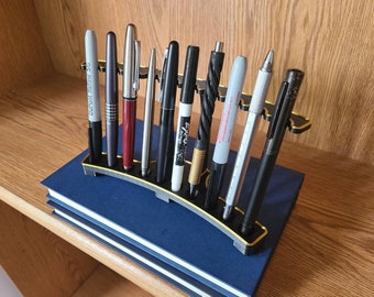 10 Fountain Pen Holder and Stand - Elegant Fountain Pen Storage - Multi pen holder and Dispay - Ideal Gift Item for Fountain Pen Enthusiasts