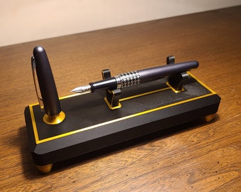SINGLE PEN Holder with Cap Post - Designed for fountain pens - Grail pen holder and Display - Desktop Pen Stand and Holder