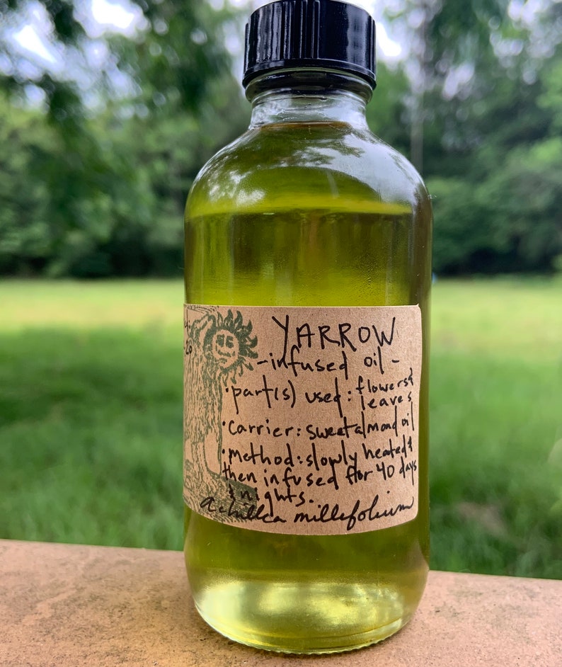 Infused oil YARROW Achillea millefolium Etsy