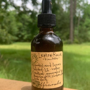 Tincture - LEMON BALM (Melissa officinalis)