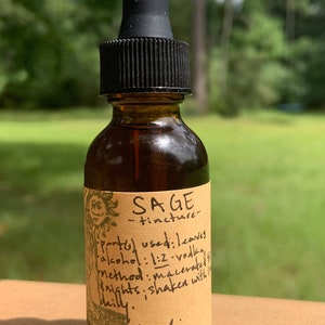 Tincture - SAGE (Salvia officinalis)