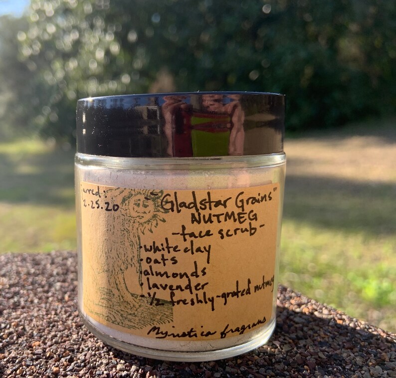 Gladstar Grains Face Scrub NUTMEG Etsy