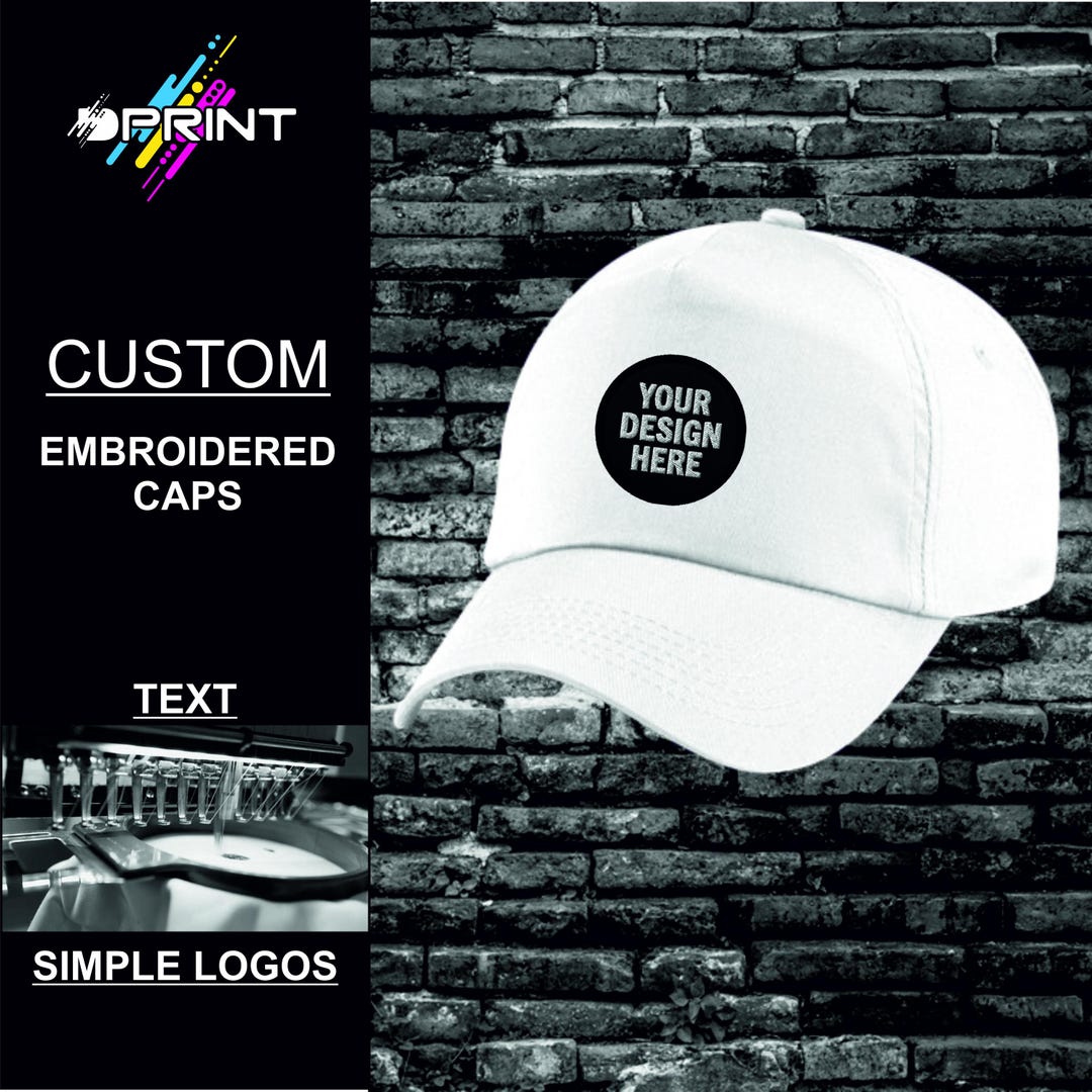Personalised Custom Embroidered Baseball Cap Adult Unisex - Etsy