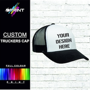 Personalised Custom Print Any Text or Snapback Trucker Baseball Rapper Cap Gift