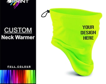 PERSONALISED Name Initial Neck Warmer Snood Scarf Mask mens Gift