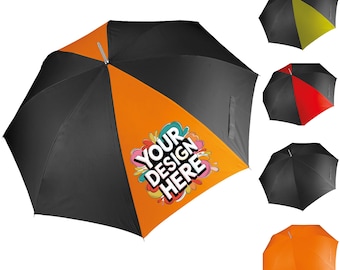 Individuell bedruckter Golf-schirm - personalisierter Logo-großer Regenschirm