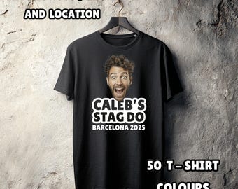 Camiseta personalizada para despedida de soltero, camiseta personalizada para despedida de soltero, camiseta para el equipo del novio, camiseta unisex con foto para despedida de soltero