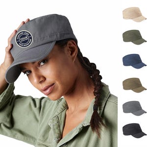 Personalisierte Army Cap Individuell bedruckter bestickter Baumwollhut im Militärstil