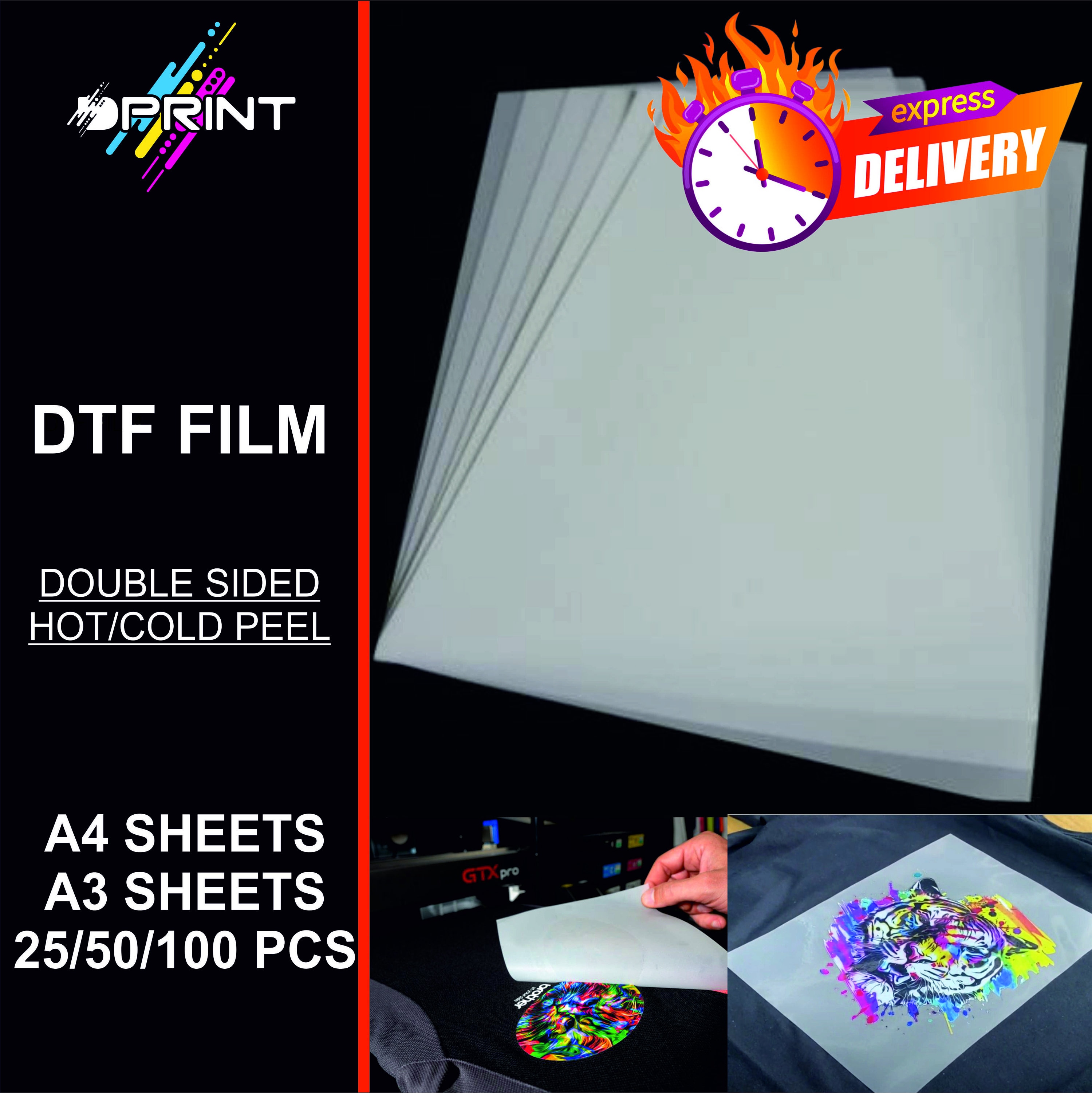 A3+ DTF Transfer Film - Premium Quality 100pcs