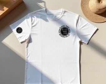 Speichern Sie die Handbücher T-Shirt - Auto-Enthusiasten-T-Shirt - Schaltgetriebe Liebhaber-Shirt - Getriebe Geschenk - Unisex
