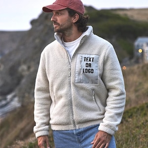 Personlig Ravine Unisex Full Zip Borg Fleecejacka – Anpassad namnluvtröja – Varm vinterfriluftsliv