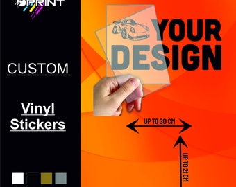 Custom Vinyl Stickers - Personalised Car Van Laptop Van Window Decal