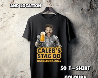 Stag Do T-Shirt – Photo Stag Party Shirt – Personalised Stag Weekend Tee – Unisex Gift